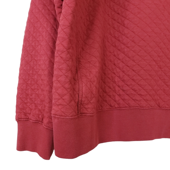 L.L Bean Mens XL Regular Quilted Mockneck Sweatshirt - Picture 8 of 11